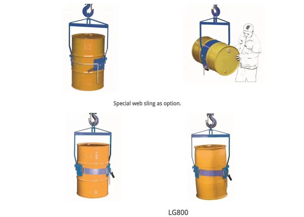 LM800N / LG800 Şaquli baraban qaldırıcıları